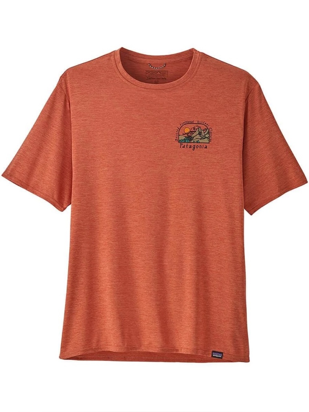 Patagonia | Capilene Cool Daily Graphic Shirt | Quartz Coral X-Dye | Size S